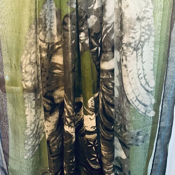 NWT Artistic Oversized Angel Wings Scarf by Sana – Handmade Elegance - Picture 11 of 16